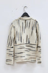 SWAYING/KNIT coarse wool gradient pullover SW22AW1T71 white/black brown